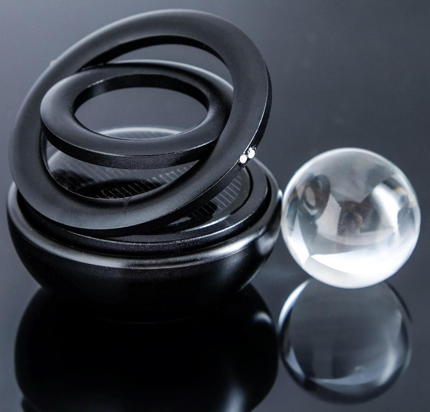 Аксессуар на панель, гравитационные кольца, вращается от солнца, черный