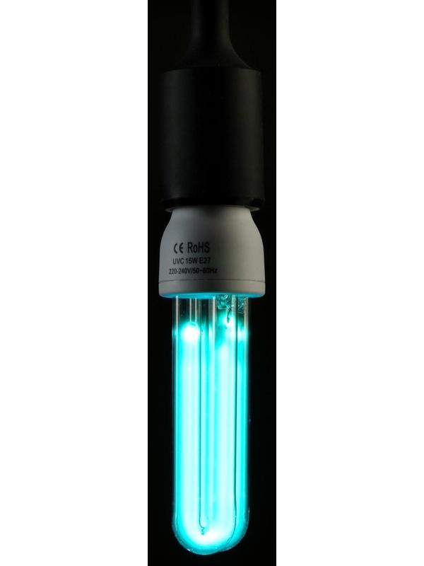 Лампа ультрафиолетового света, Е27, 15 Вт, 220 В, озонирование, до 27 м2