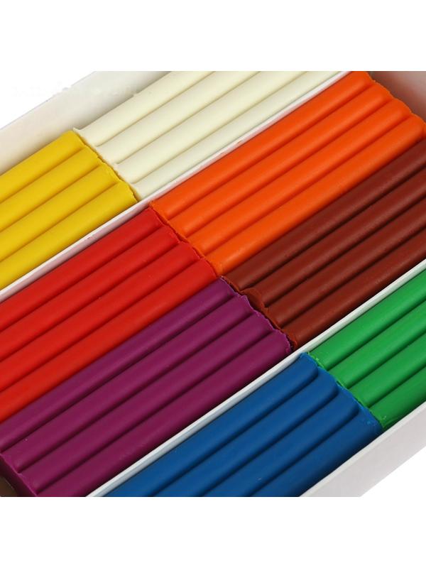 Пластилин мягкий восковой, 8 цветов 240 г 