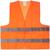 Жилет сигнальный со светоотражающими полосами, взрослый, 65 х 65 см, оранжевый, XL