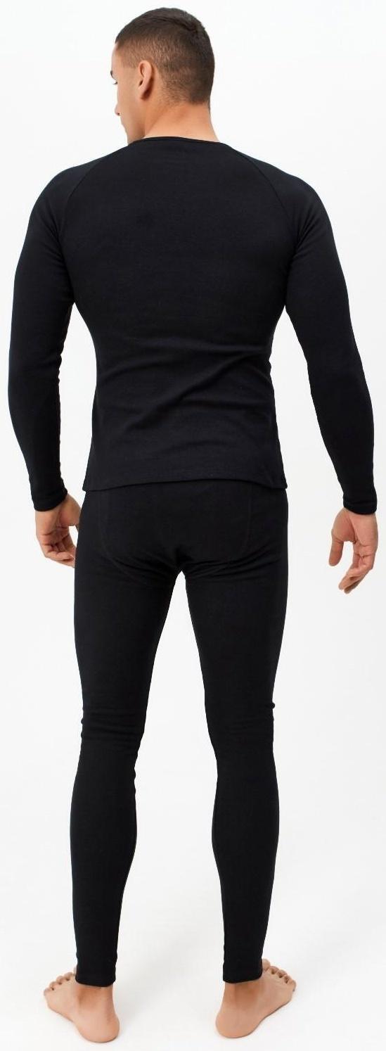 Термобельё мужское (джемпер, брюки) цвет чёрный, р-р 56
