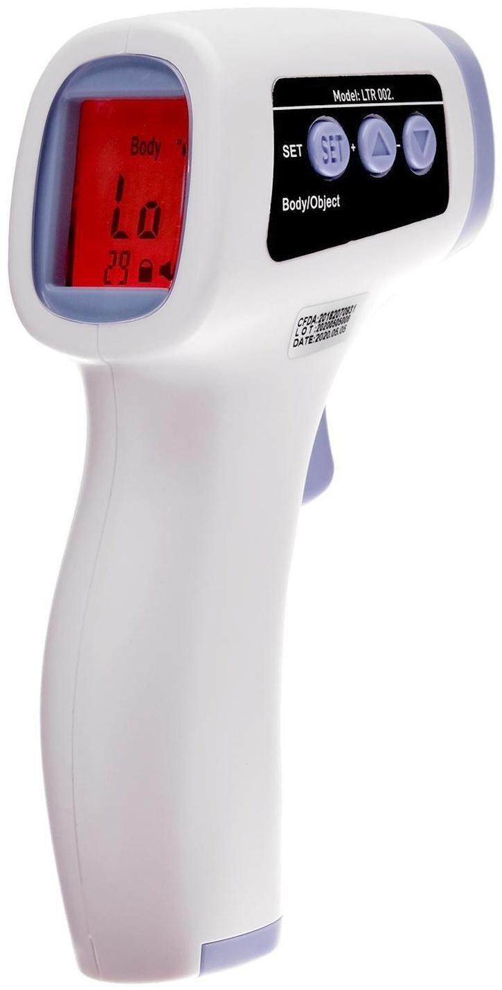 Пирометр бесконтактный Luazon LTR 002, инфракрасный, ЖК-дисплей, 2хААА(не в комп), подсветка