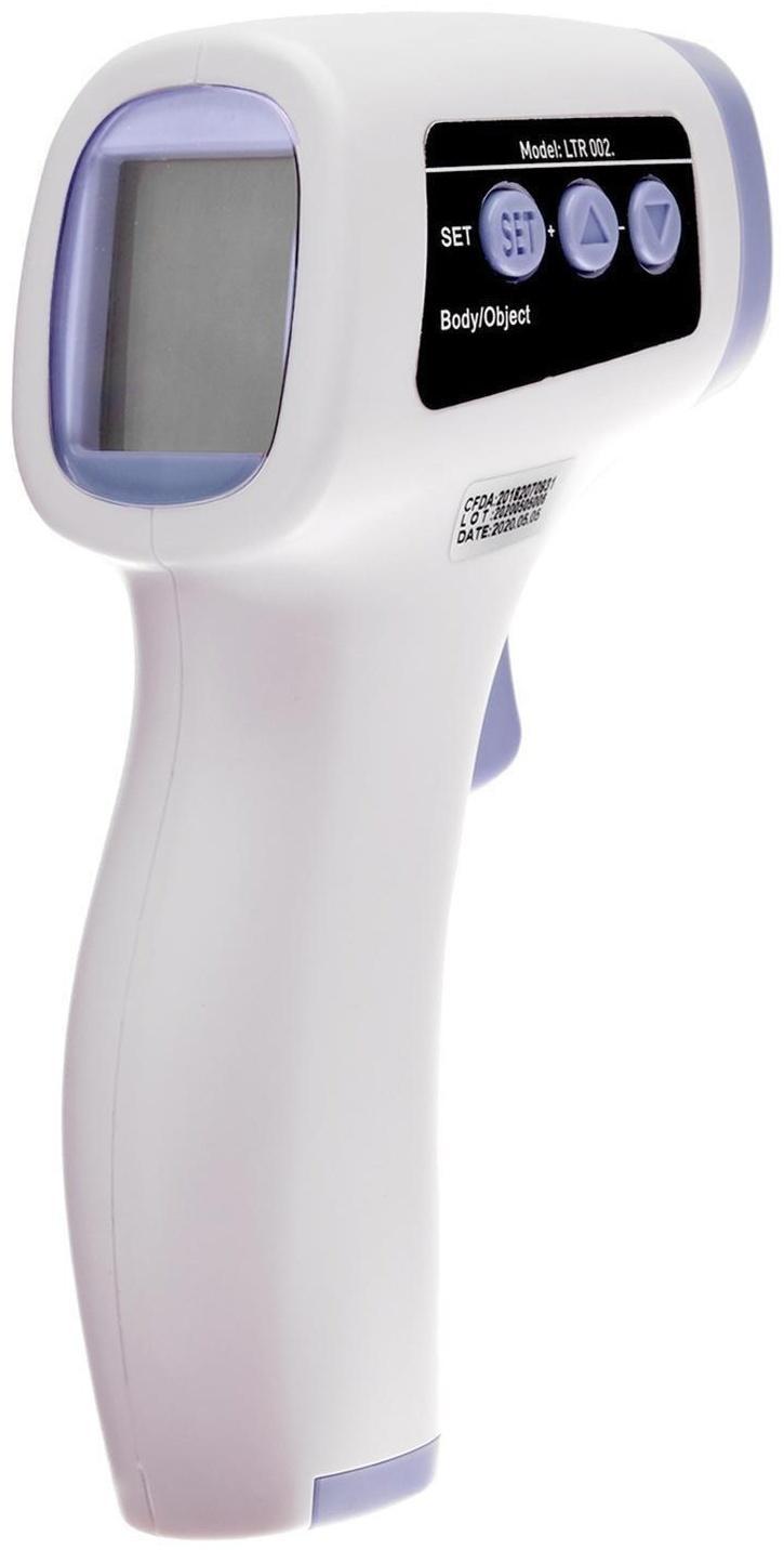 Пирометр бесконтактный Luazon LTR 002, инфракрасный, ЖК-дисплей, 2хААА(не в комп), подсветка