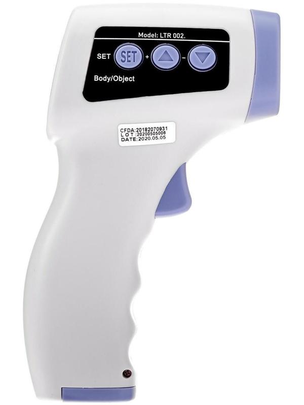 Пирометр бесконтактный Luazon LTR 002, инфракрасный, ЖК-дисплей, 2хААА(не в комп), подсветка