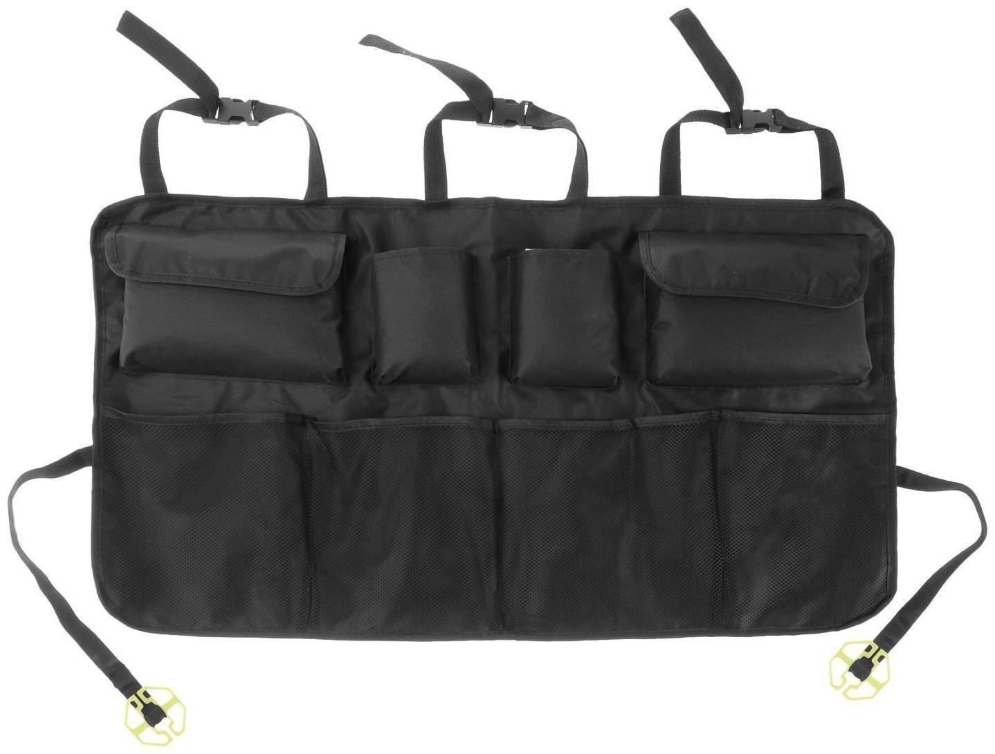 Органайзер на заднее сиденье 87 х 47 см, 8 карманов, черный