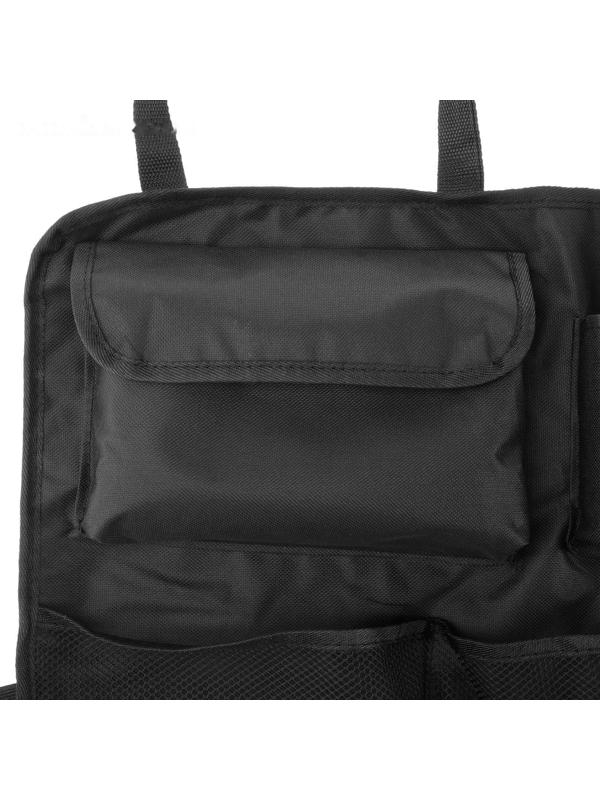 Органайзер на заднее сиденье 87 х 47 см, 8 карманов, черный