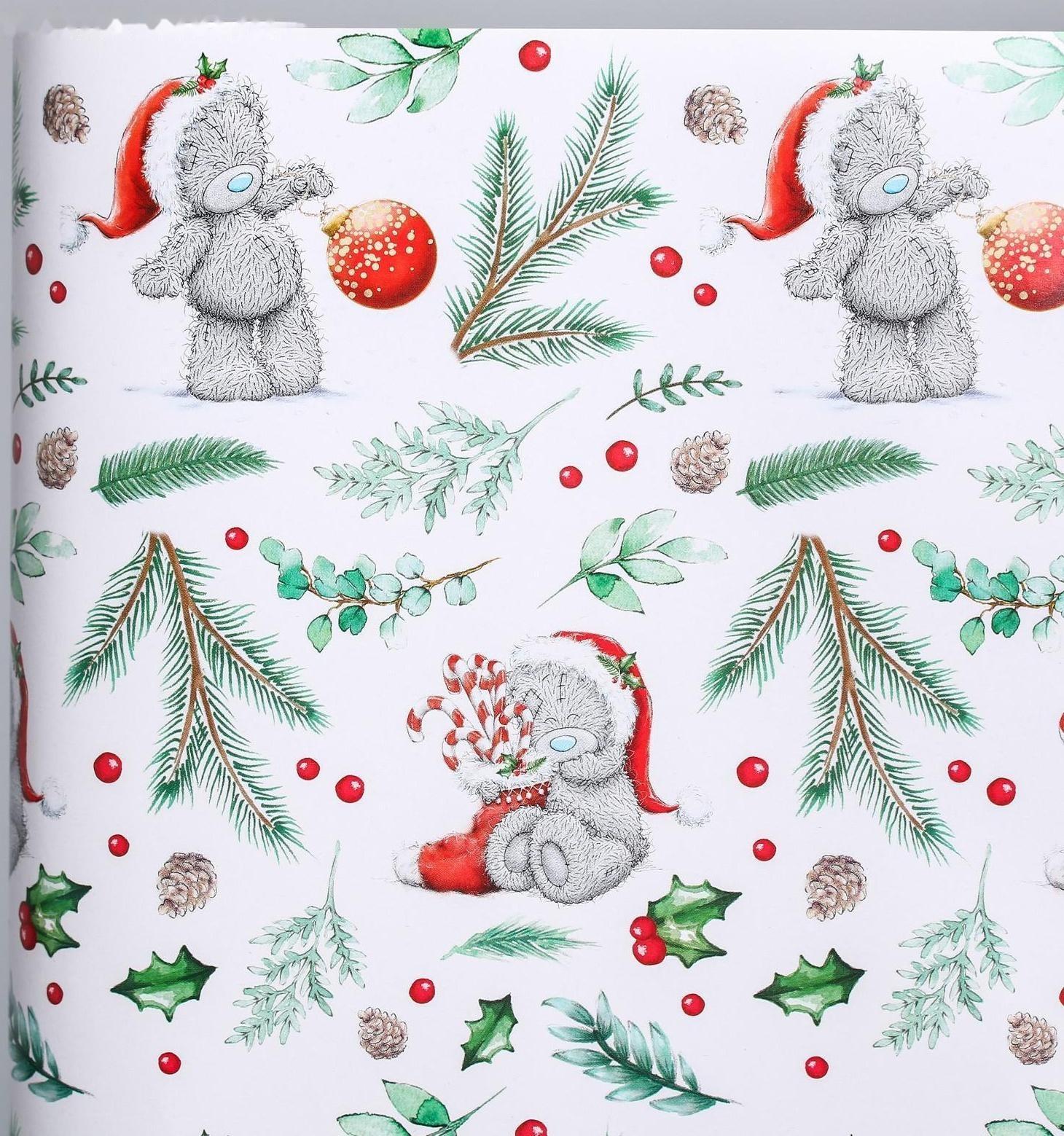 Бумага упаковочная глянцевая 