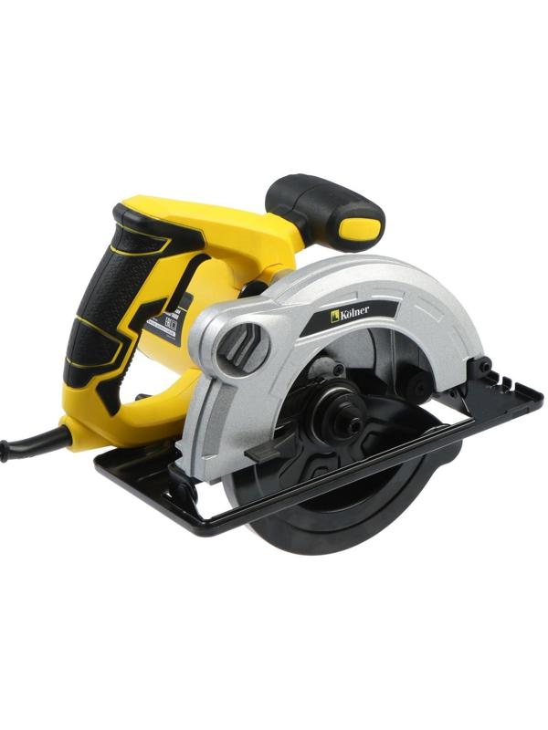 Пила циркулярная Kolner KCS 165/1400, 1400 Вт, 5000 об/мин, 165х16 мм, пропил 55 мм, 0-45°
