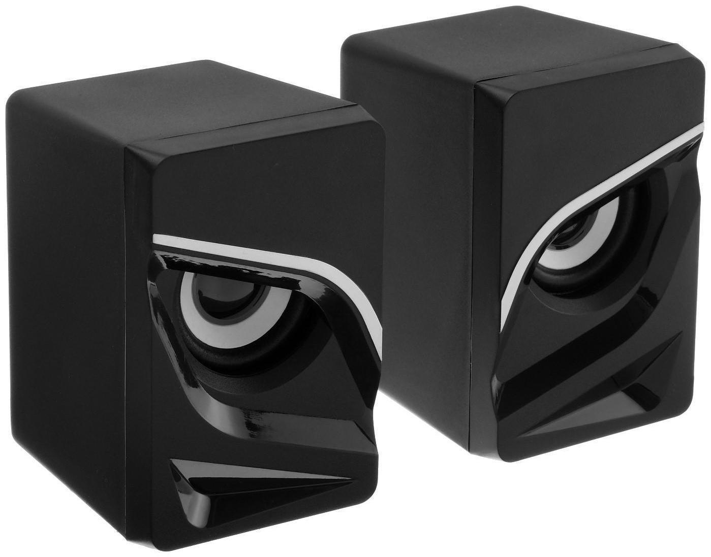 Компьютерные колонки 2.0 Qumo Rage AS005, 10 Вт, USB, чёрные