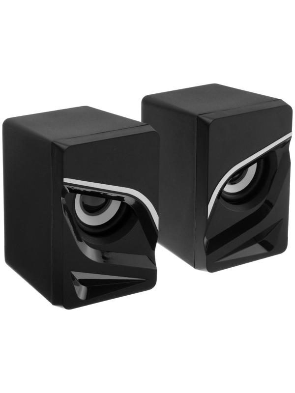 Компьютерные колонки 2.0 Qumo Rage AS005, 10 Вт, USB, чёрные