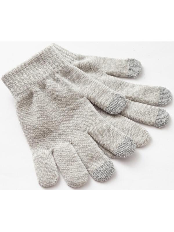 Перчатки женские, цвет светло серый, размер 18