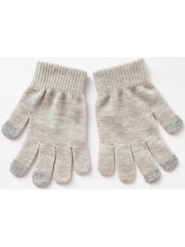 Перчатки женские, цвет светло серый, размер 18