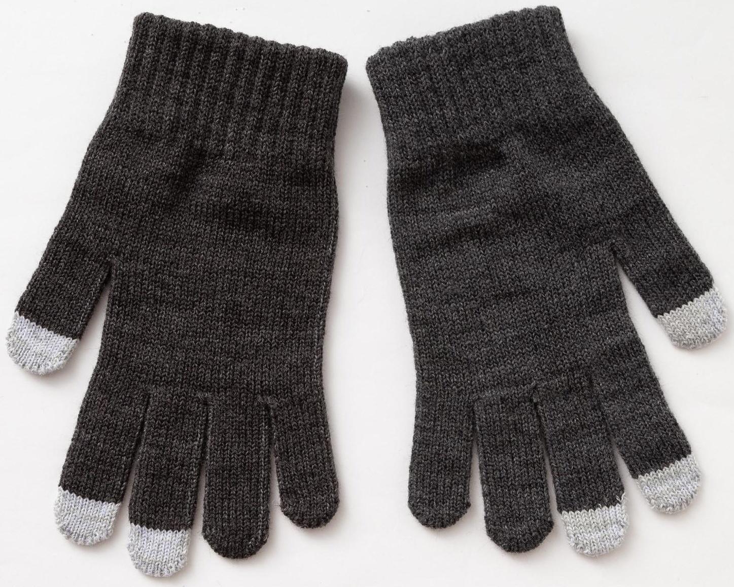 Перчатки мужские, цвет тёмно-серый, размер 22