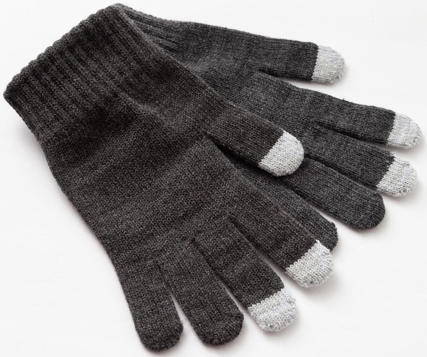 Перчатки мужские, цвет тёмно-серый, размер 22