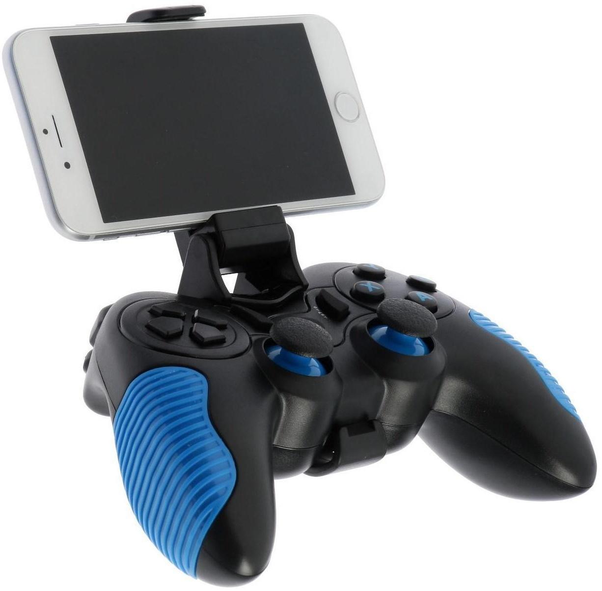 Геймпад Ritmix GP-033BTH, Bluetooth, для PC/iOS/Android, 350 мАч, черно-синий