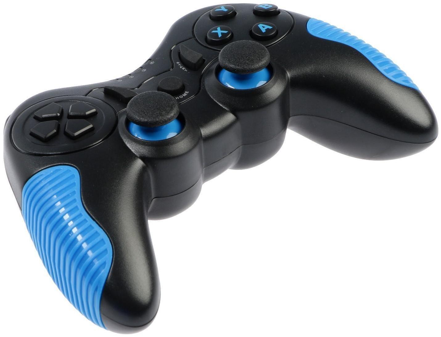 Геймпад Ritmix GP-033BTH, Bluetooth, для PC/iOS/Android, 350 мАч, черно-синий