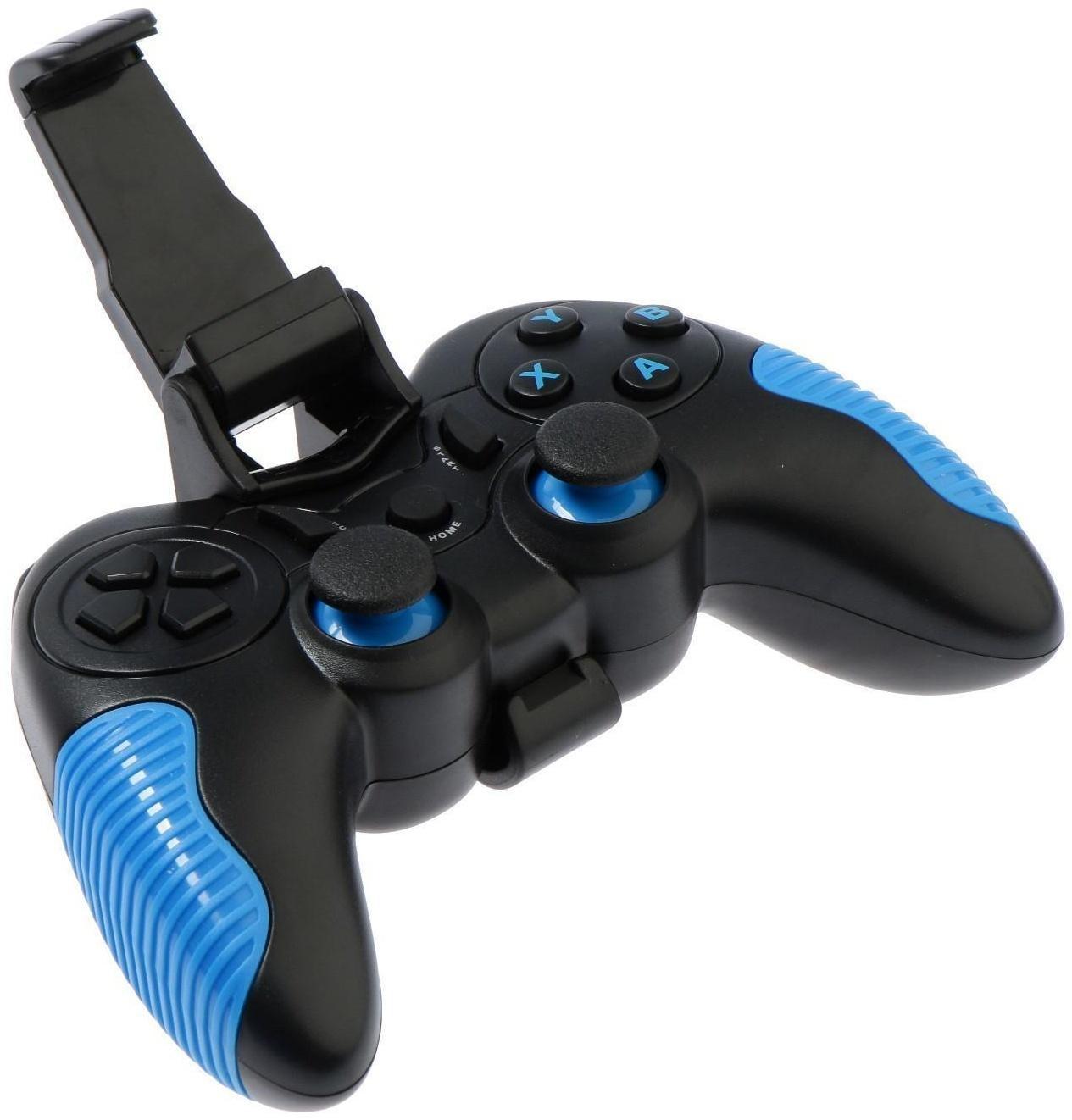 Геймпад Ritmix GP-033BTH, Bluetooth, для PC/iOS/Android, 350 мАч, черно-синий