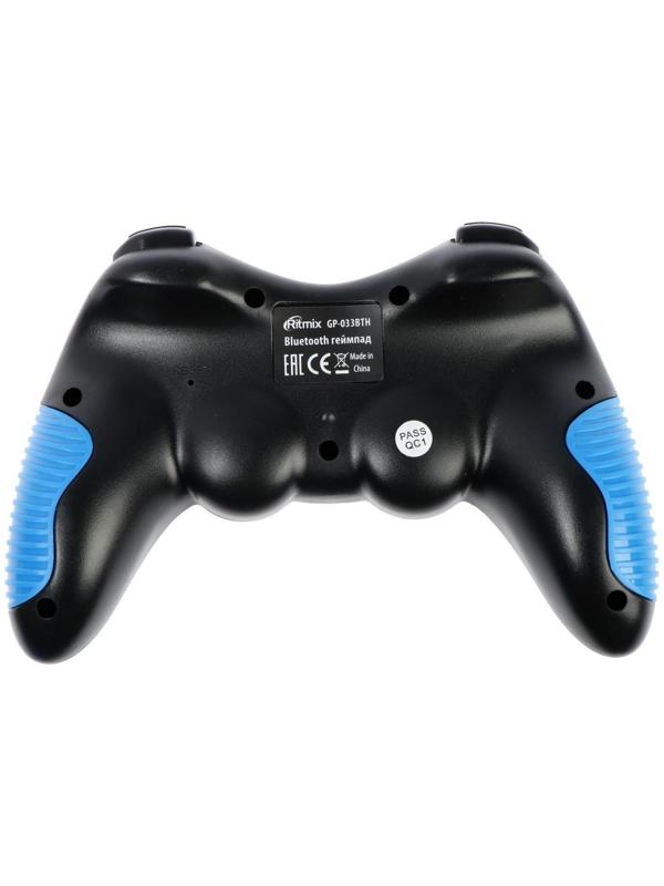 Геймпад Ritmix GP-033BTH, Bluetooth, для PC/iOS/Android, 350 мАч, черно-синий