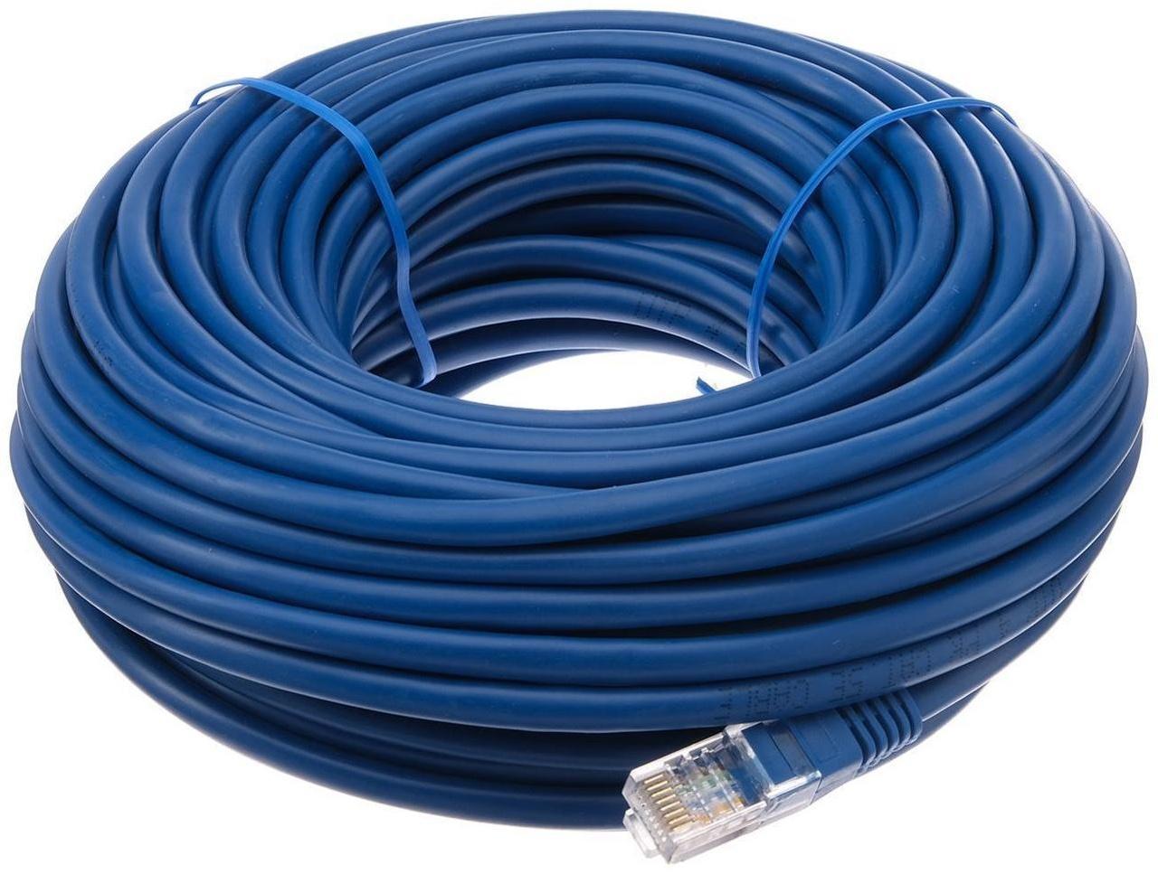 Патч-корд Gembird PP12e-20M/B, UTP 5е кат., RJ-45(m)-RJ-45(m), 20 м, синий