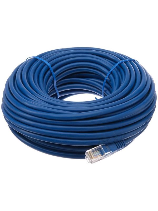 Патч-корд Gembird PP12e-20M/B, UTP 5е кат., RJ-45(m)-RJ-45(m), 20 м, синий