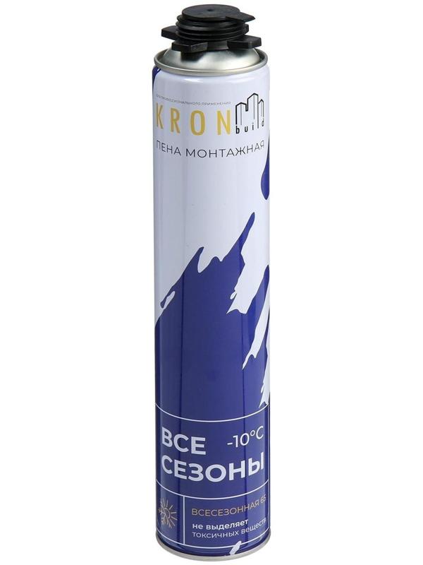 Пена монтажная KRONbuild ONE 65, всесезонная, 850 мл