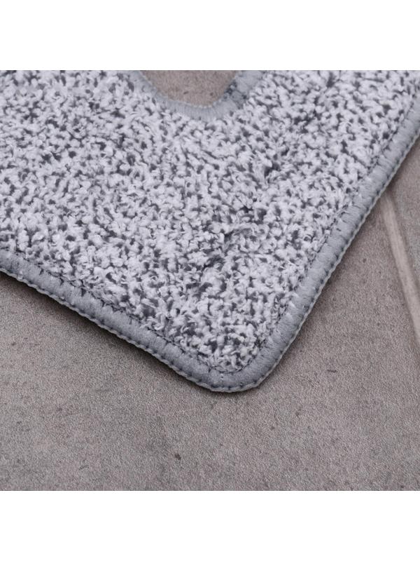 Насадка для плоской швабры с вертикальным отжимом, 38×12 см, ммикрофибра, цвет серый