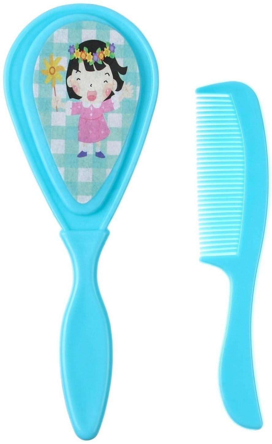 Набор детских расчесок, 2 шт., цвет зеленый/бирюзовый