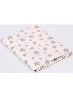 Клеёнка-наматрасник с резинками-держателями, с рисунком «Серые звезды»