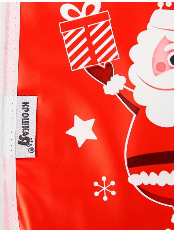 Нагрудник «Мой 1 Новый Год» непромокаемый на липучке, ПВХ, новогодняя подарочная упаковка