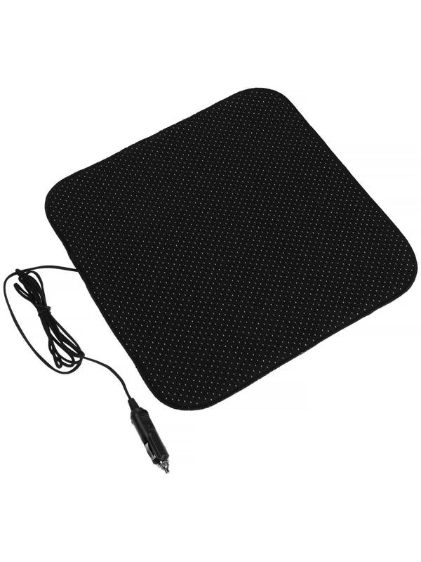 Подогрев сидений Cartage, без спинки, без регулятора, 12 В, 30 Вт, 38х38 см, греющий жгут - нити MicroHEAT