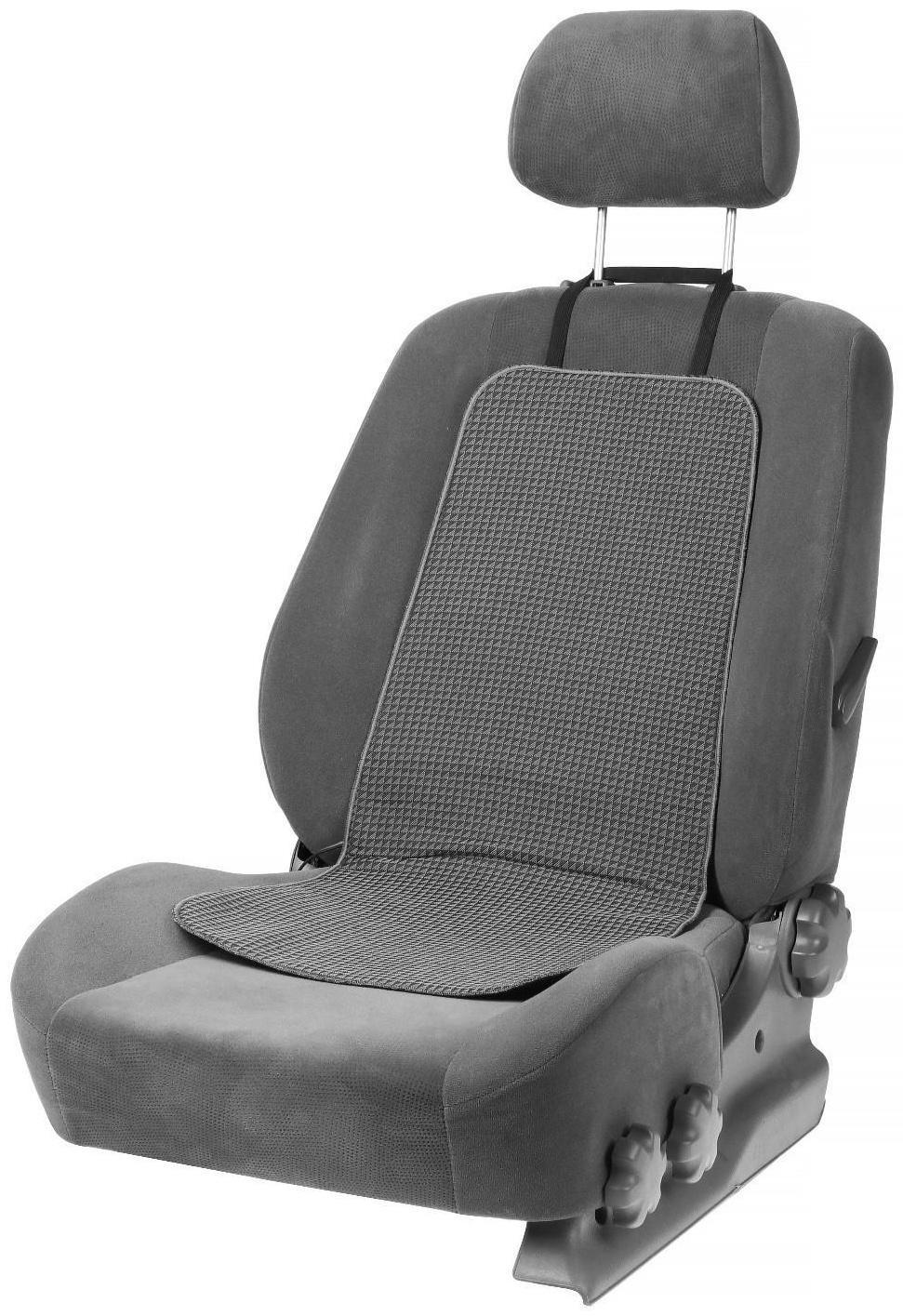 Подогрев сидений Cartage, со спинкой, без регулятора, 12 В, 50 Вт, 40х80 см, греющий жгут - нити MicroHEAT