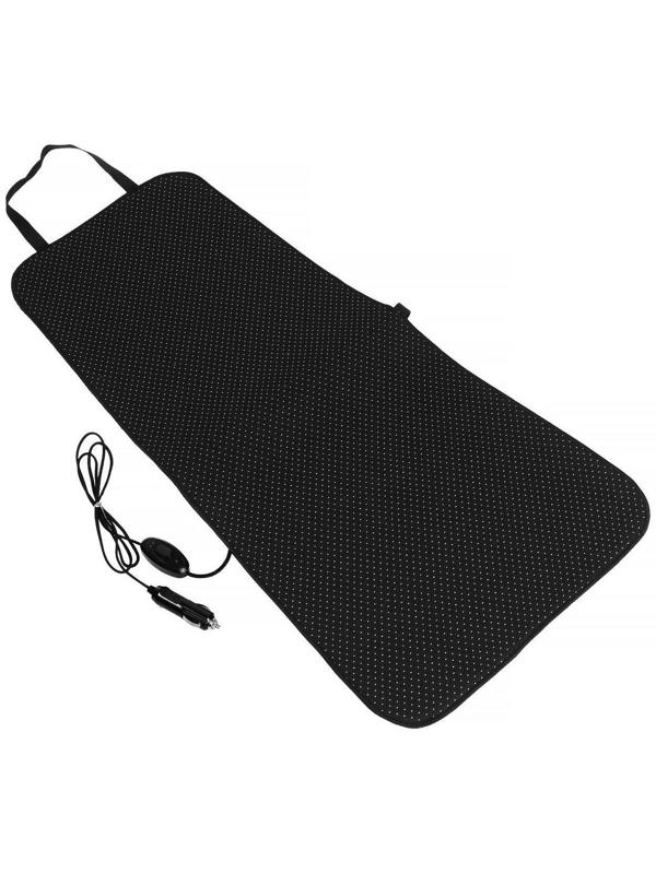 Подогрев сидений Cartage, со спинкой, без регулятора, 12 В, 50 Вт, 40х80 см, греющий жгут - нити MicroHEAT