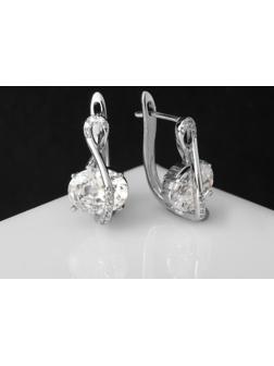 Серьги со стразами 