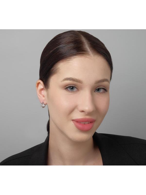 Серьги со стразами 