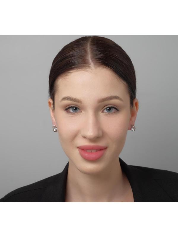 Серьги со стразами 