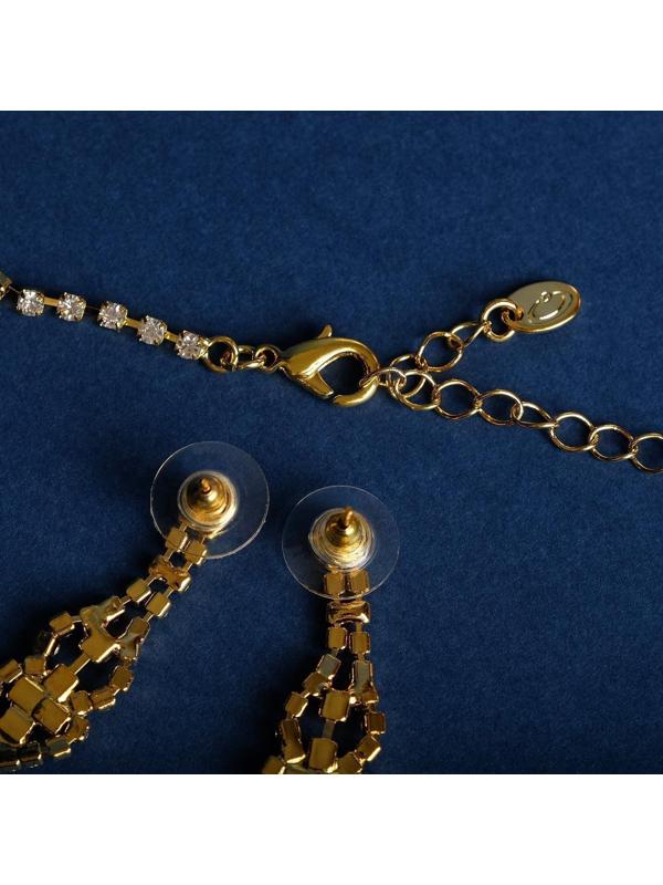 Набор 2 предмета: серьги, колье 