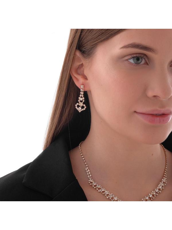 Набор 2 предмета: серьги, колье 