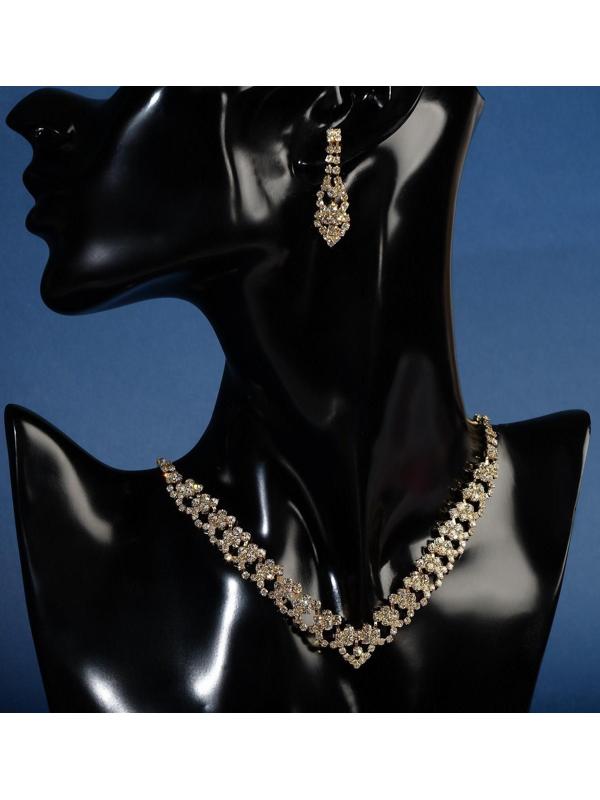 Набор 2 предмета: серьги, колье 