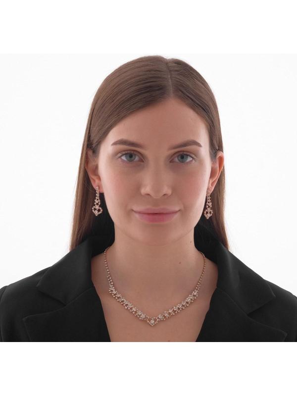 Набор 2 предмета: серьги, колье 