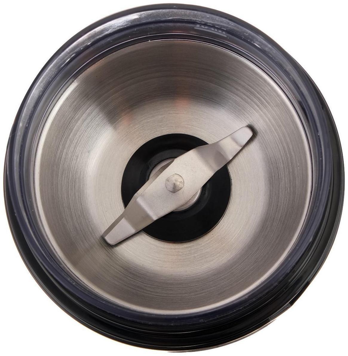 Кофемолка Centek CT-1351 Black, электрическая, 200 Вт, 100 г, съёмный стакан, чёрная