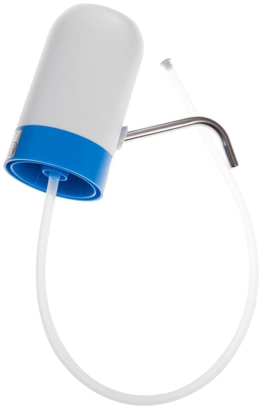 Помпа Centek CT-3000 White, электрическая, 5 Вт, 1.2 л/мин, 1200 мАч, от USB, бело-голубая