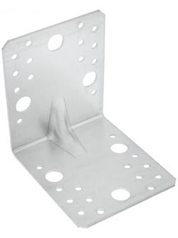 Уголок крепёжный ТУНДРА krep, усиленный, 105х105х90х2 мм, ГОЦ, в упаковке 1 шт.