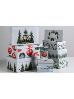 Набор подарочных коробок 10 в 1 «Акварельный», 12 × 7 × 4 - 32.5 × 20 × 12.5 см
