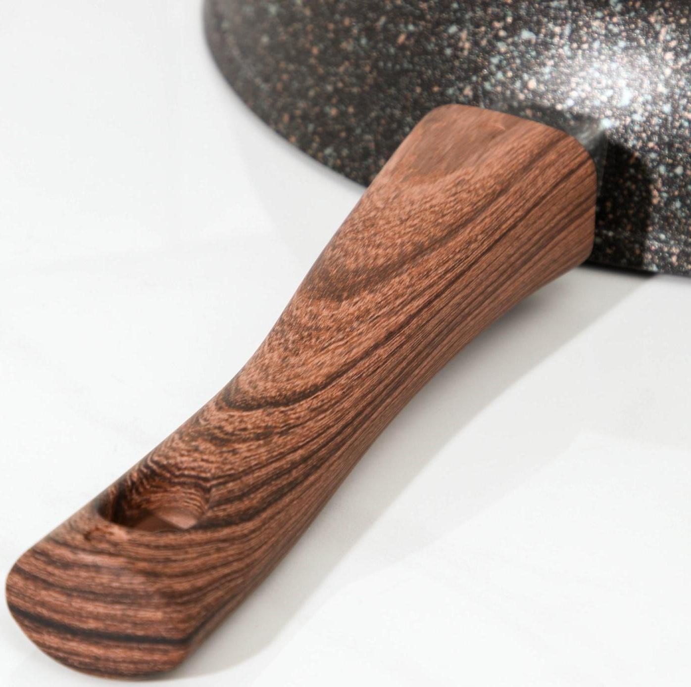 Сковорода Granit ultra original, d=28 см, съёмная ручка, антипригарное покрытие, цвет чёрный