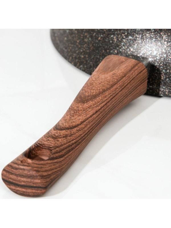 Сковорода Granit ultra original, d=28 см, съёмная ручка, антипригарное покрытие, цвет чёрный