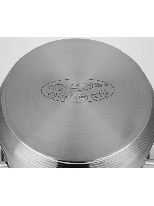 Кастрюля «Элис», 2,5 л, d=18 см, капсульное дно, стеклянная крышка