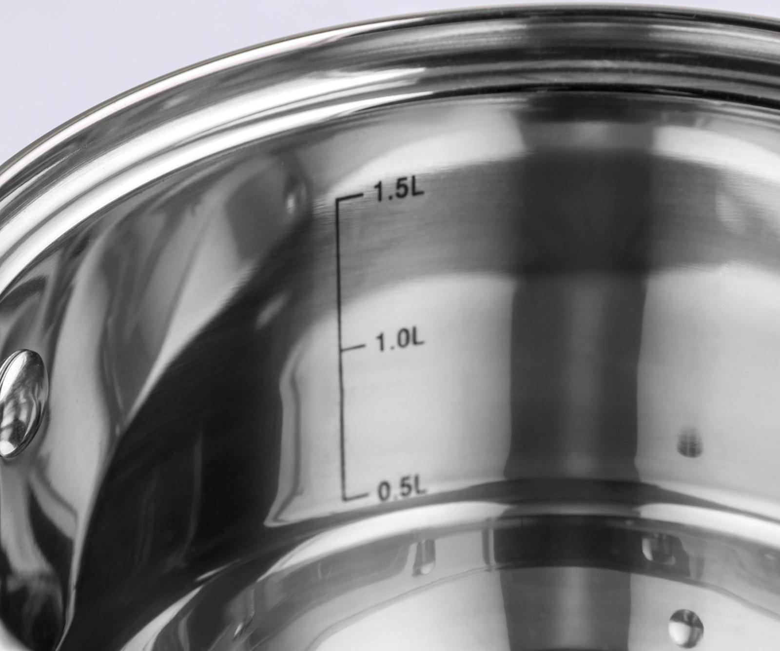 Набор кастрюль «Элис», 3 предмета: 1,8 л, 2,5 л, 3,5 л, крышки