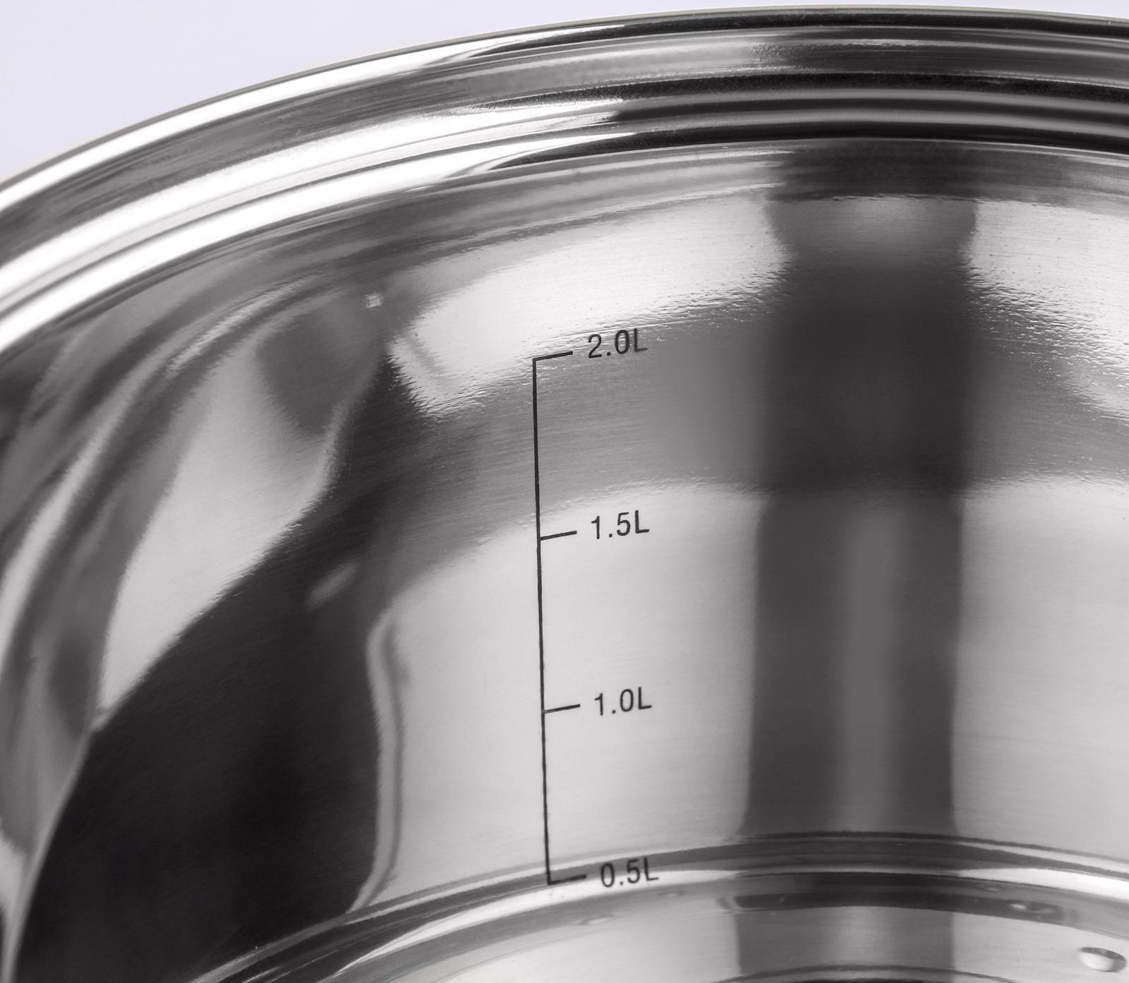 Набор кастрюль «Элис», 3 предмета: 1,8 л, 2,5 л, 3,5 л, крышки