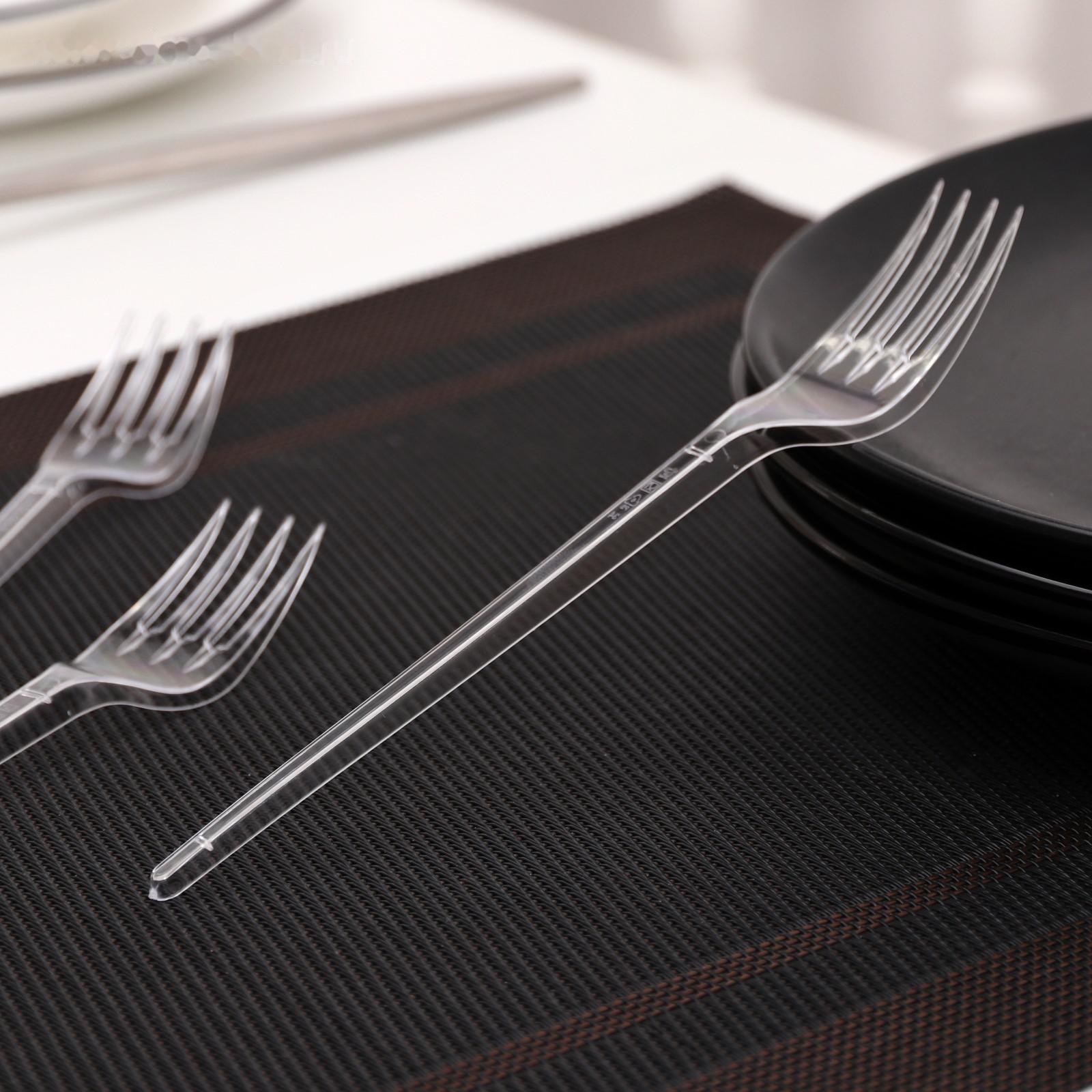 Вилка одноразовая «Премиум», 16,5 см, цвет прозрачный