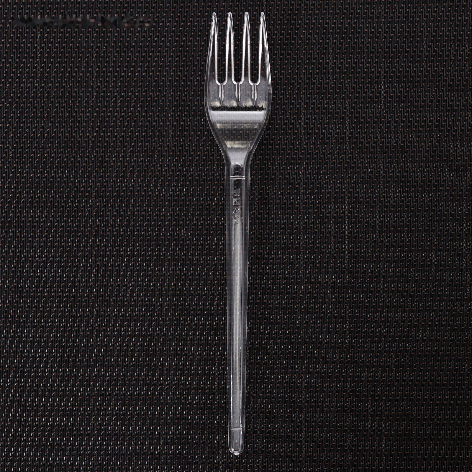 Вилка одноразовая «Премиум», 16,5 см, цвет прозрачный